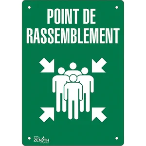 Enseigne aluminium point de rassemblement 20x14_FIMUQ