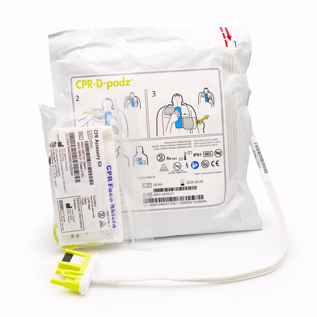 électrodes cpr-d padz zoll aed plus, FIMUQ