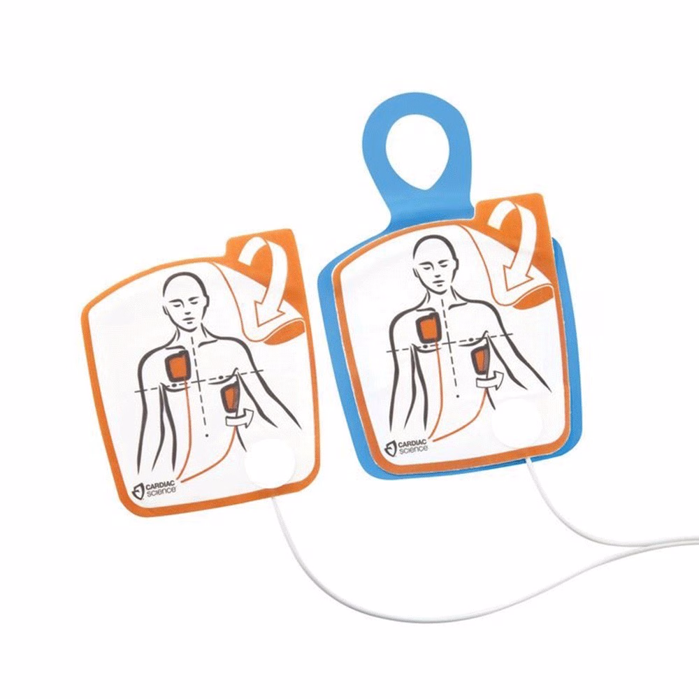 Électrodes enfant Intellisense Powerheart G5 – Sécurité pédiatrique certifiée pour DEA