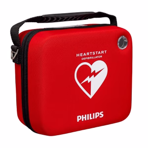 Étui de transport semi-rigide rouge pour DEA Philips HeartStart – Compact et robuste